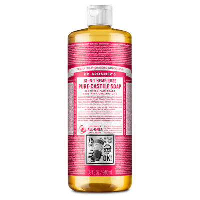 Dr. Bronner's 18合1 玫瑰全效潔膚露 946ml