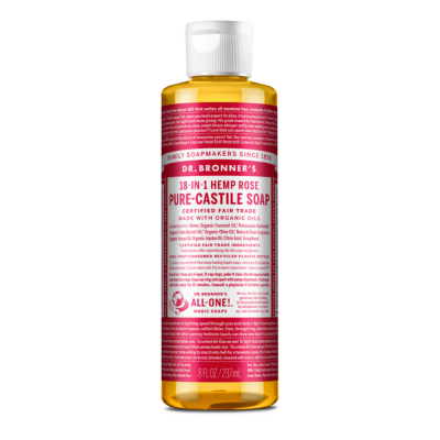 Dr. Bronner Org Rose Oil Castile Soap 237ml