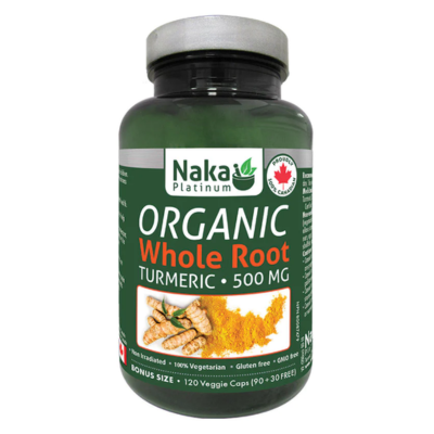 Naka Organic Whole Root Turmeric 500mg 120 VCaps