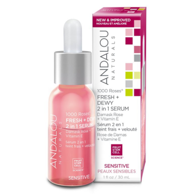 Andalou 1000 玫瑰二合一精華液 30ml