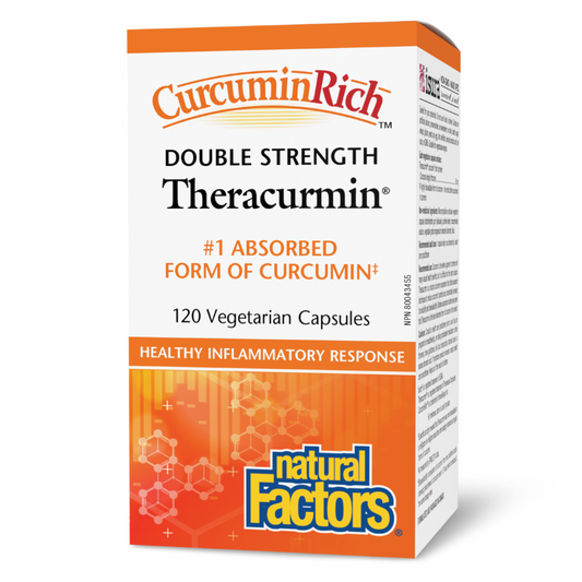 Natural Factors CurcuminRich Theracurmin Double Strength 60mg 120VCapsules