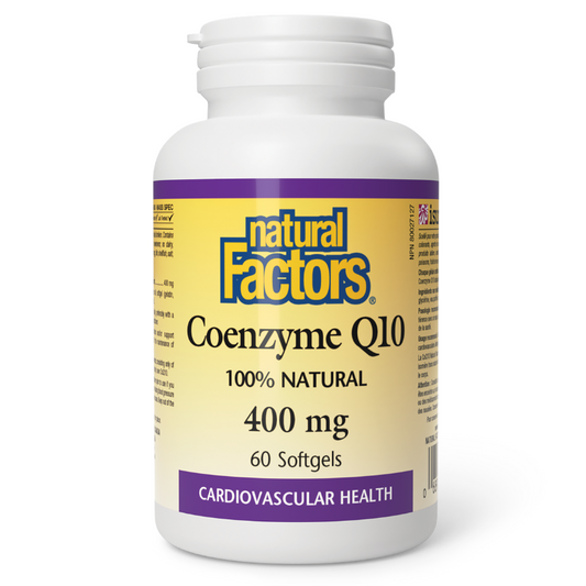Natural Factors Coenzyme Q10 400mg 60 Softgels