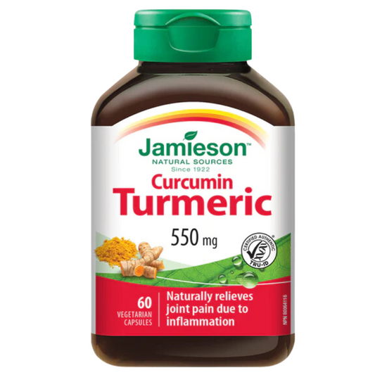 Jamieson Curcumin Turmeric 550mg 60 Vegetarian Capsules