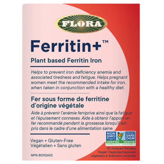 Flora FERRITIN+ Plant Based Iron 30 Vcap