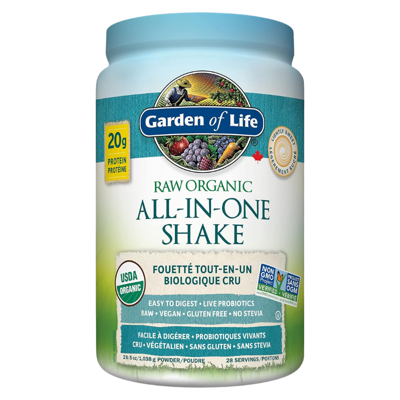 Garden of Life All in One 有機全效營養蛋白粉 原味少糖 1038克