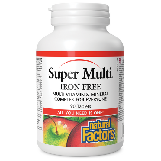 Natural Factors Super Multi® Iron Free 90 Tablets