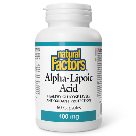 Natural Factors Alpha-Lipoic Acid 400mg 60 Capsules