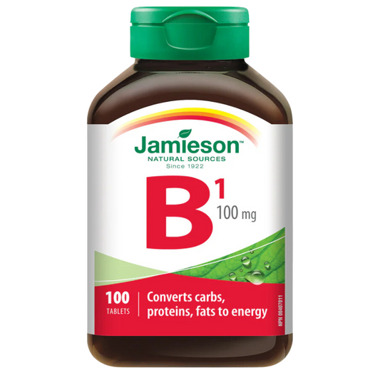 Jamieson Vitamin B1 (Thiamine) 100mg 100 Tablets