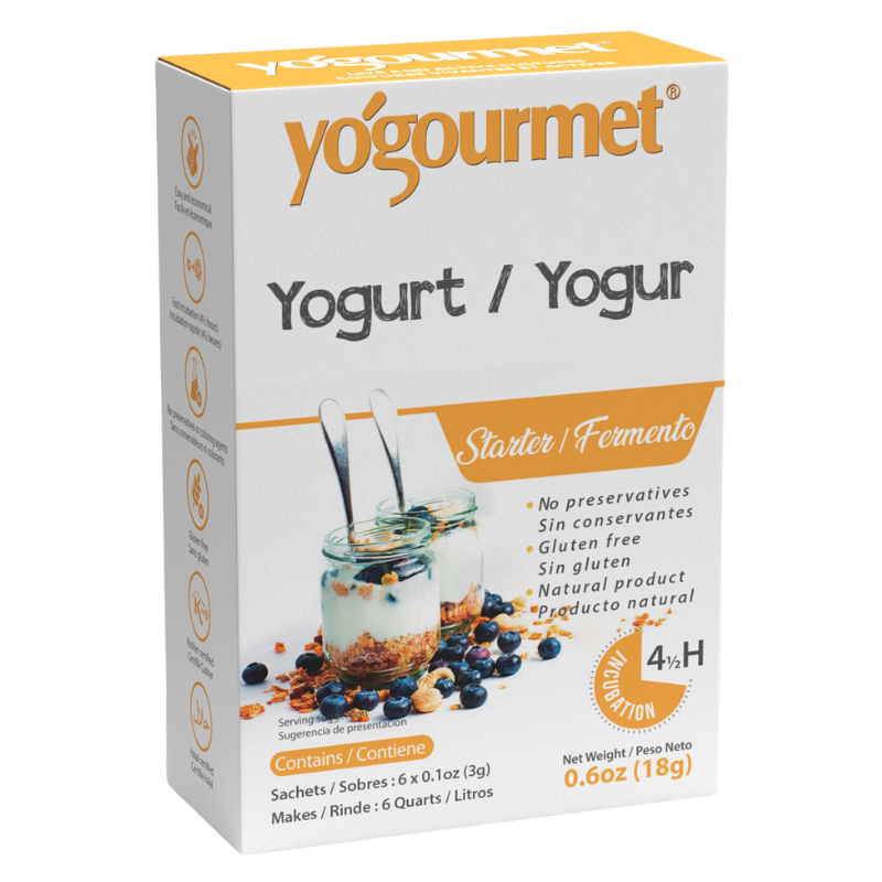 Yogourmet 原味優格發酵菌粉 6包 x 3g*