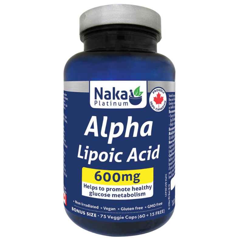 Naka 硫辛酸素食膠囊 600 毫克 75 粒