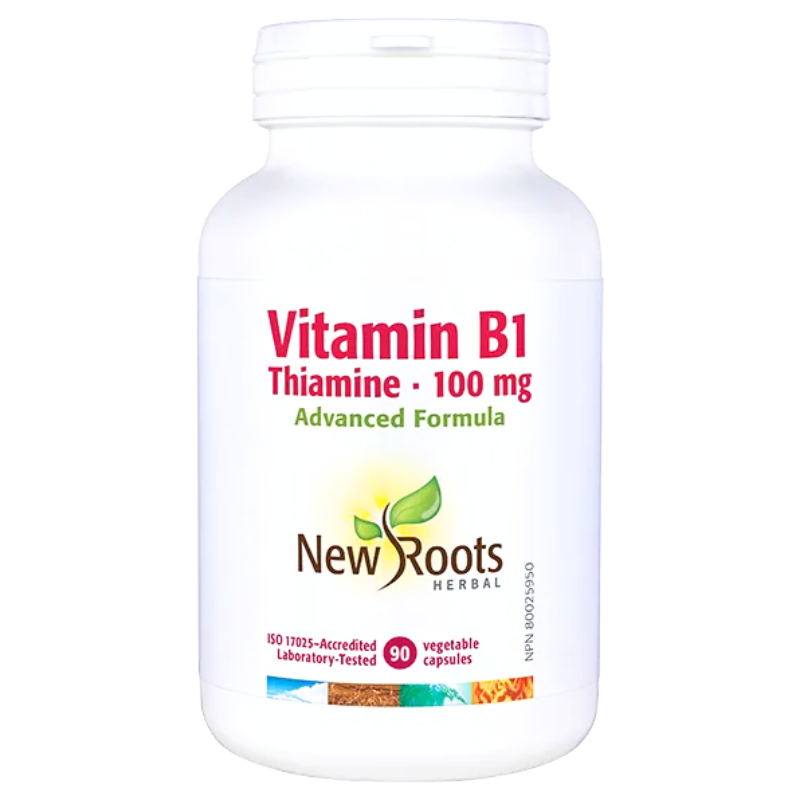 New Roots 維生素 B1 硫胺素膠囊 100毫克 90粒