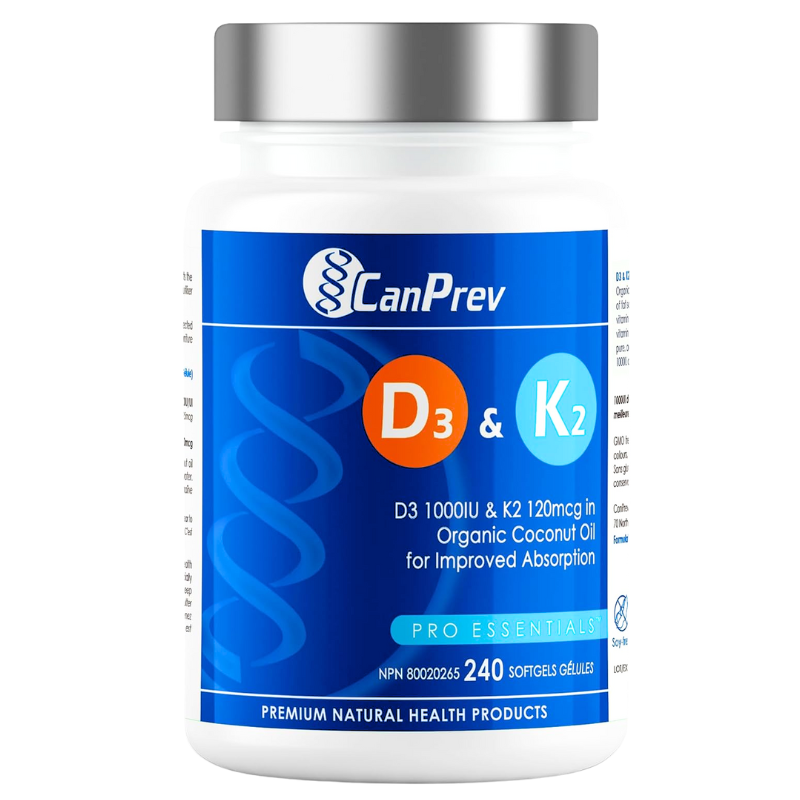 CanPrev 維生素D3&K2軟膠囊 不含大豆 240粒