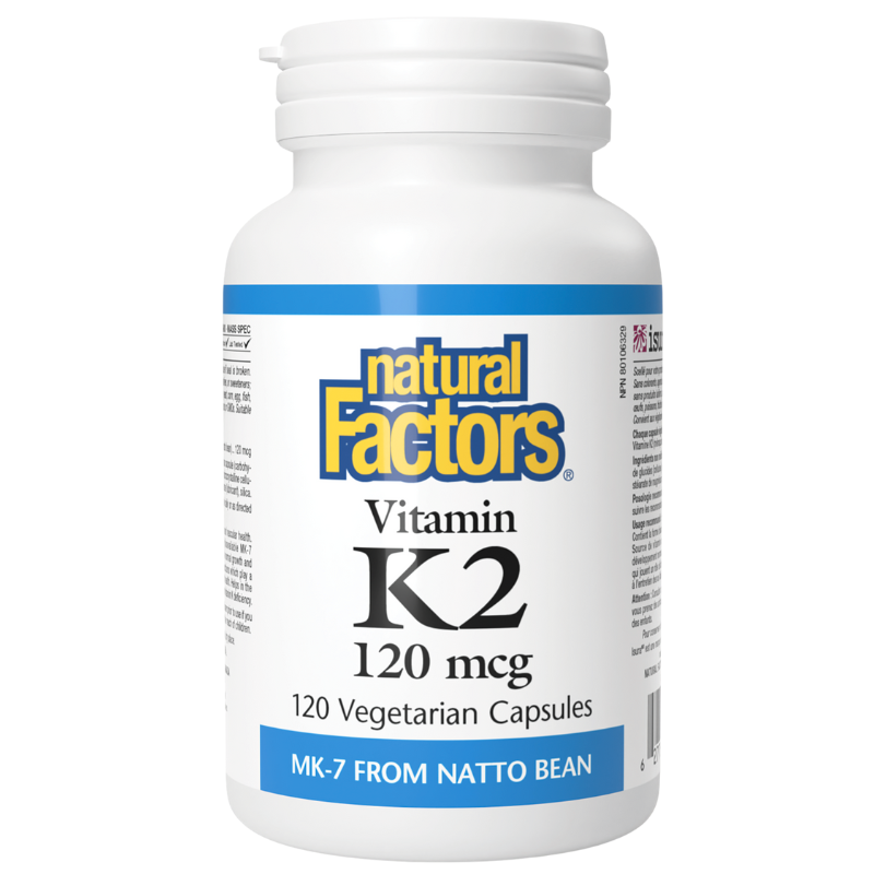 Natural Factors 維生素K2膠囊 120微克 120顆