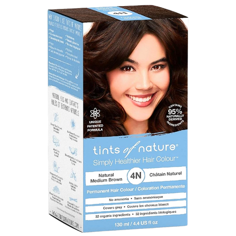 Tints of Nature 4N Natural Medium Brown 130ml