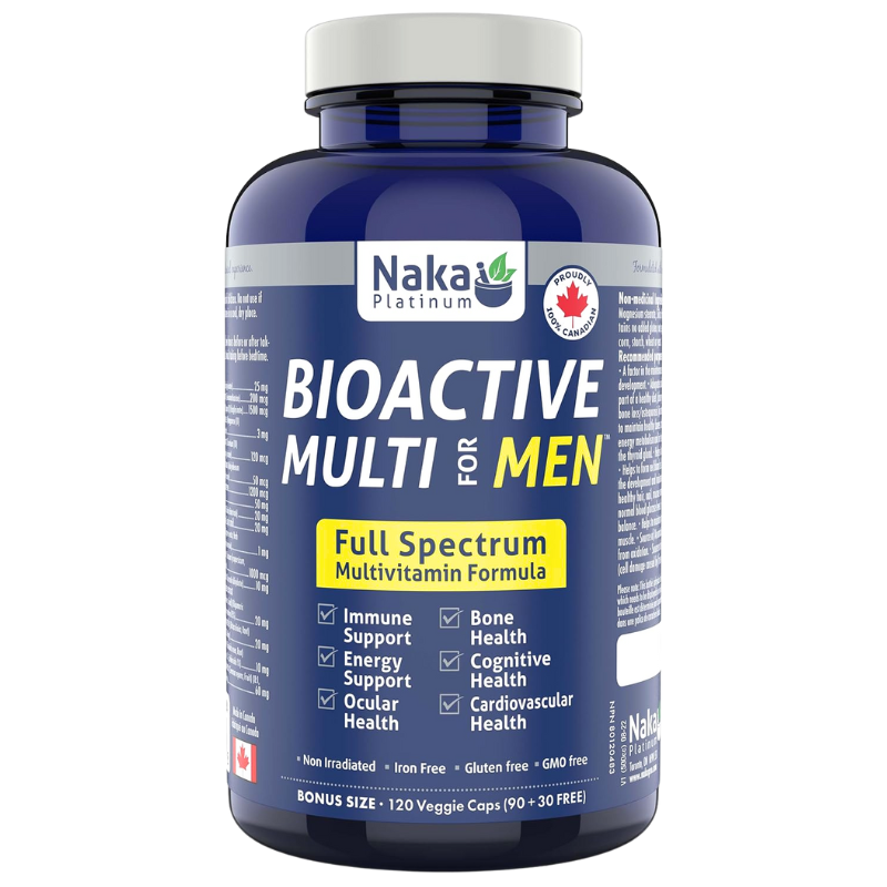 Naka 男士生物活性複合維生素膠囊 120粒