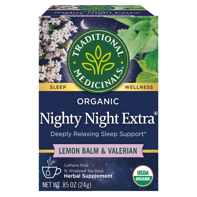 Traditional Medicinals 有機夜茶 添加纈草 16包