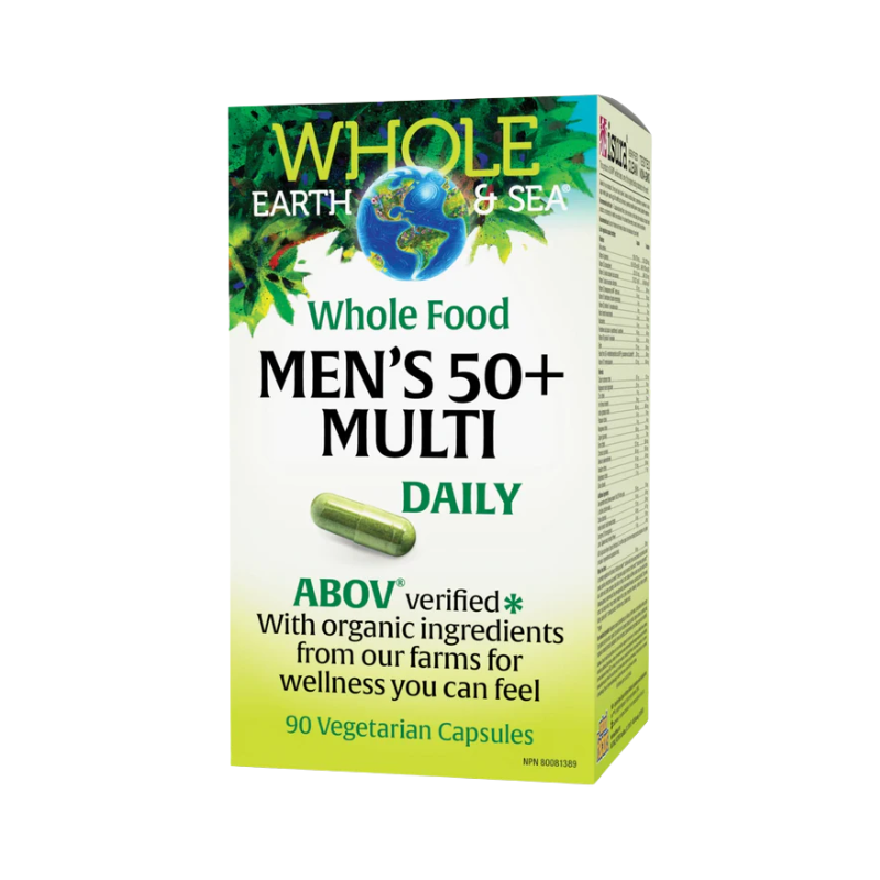 Natural Factors WES 男士 50+ 每日複合維生素 90 粒素食膠囊