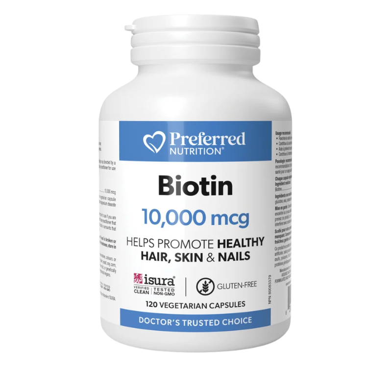 Preferred Nutrition Biotin 10,000mcg 120 VCapsules
