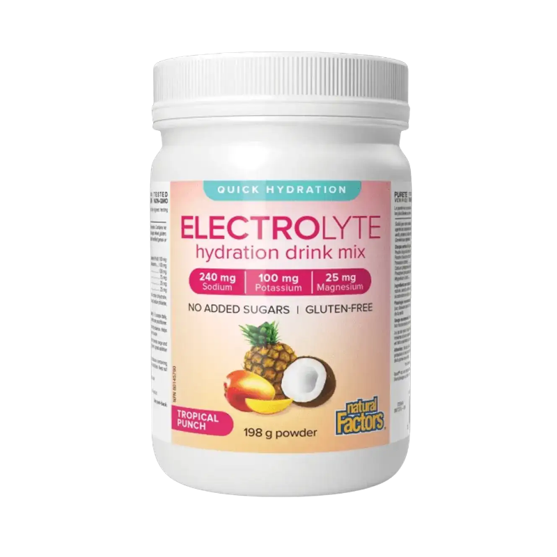 Natural Factors Electrolyte Pineapple Coconut 198g