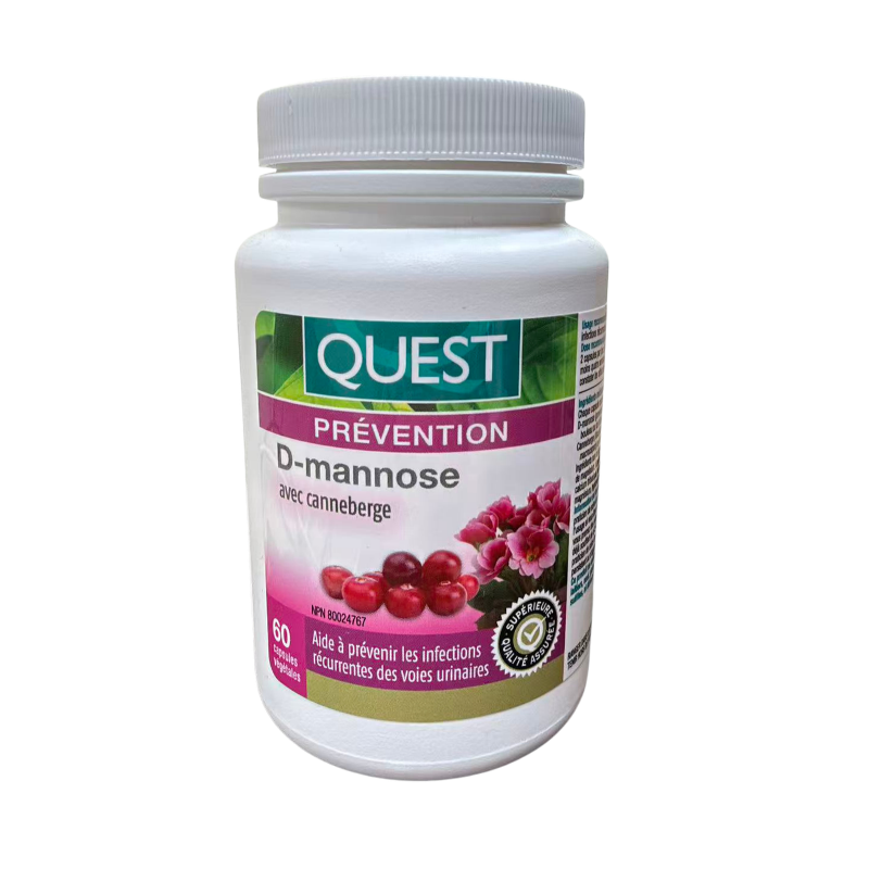 Quest D-Mannose with Cranberry 60 Capsules