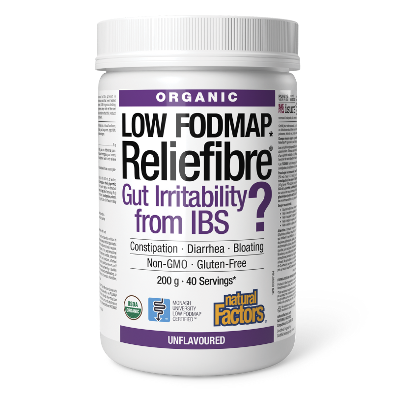 Natural Factors 健康腸胃有機纖維補充劑 無味 200g