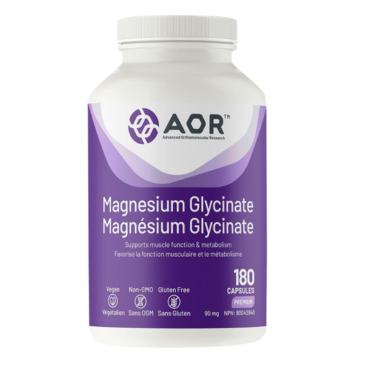 AOR Magnesium Glycinate 90mg 180 VCaps