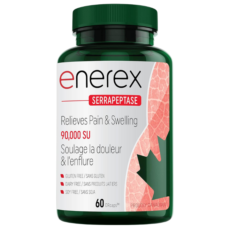 Enerex 抗炎消腫沙雷肽酶素食膠囊 90,000 SU 60粒