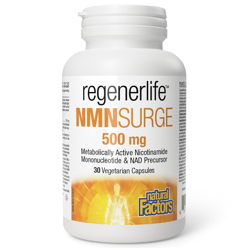 Natural Factors RegenerLife NMN膠囊 500毫克 30粒