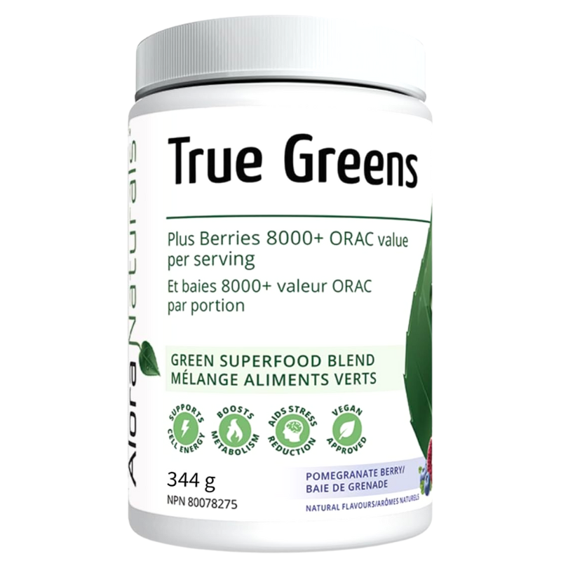 Alora Naturals 全譜超級綠色植物營養粉 石榴莓果味 344克