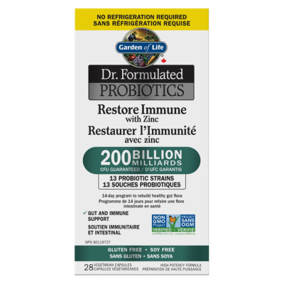 Dr. Formulated Probiotics Restore Immune 200 Billion 28 VCaps