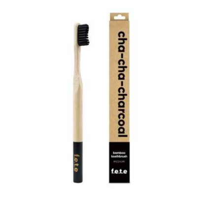 F.E.T.E. Bamboo Toothbrush Charcoal
