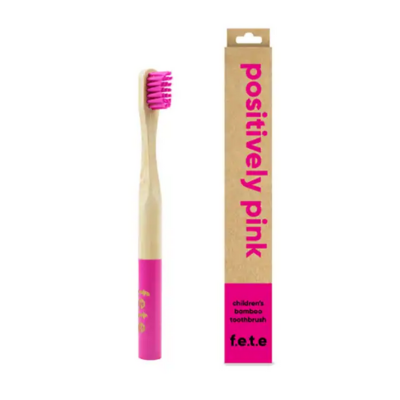 F.E.T.E. CHILD Bamboo Toothbrush Pink