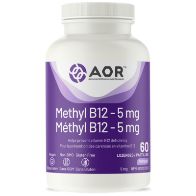 AOR RETAIL 甲基維生素 B12 5 毫克 60 粒含片