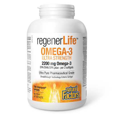 Natural Factors RegenerLife Omega 3 150 Softgels