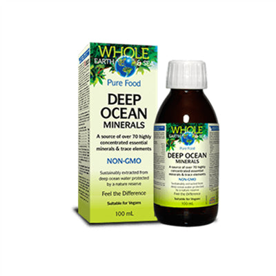 Natural Factors Whole Earth & Sea Pure Food Deep Ocean Minerals 100ml