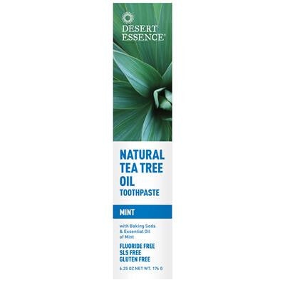 Desert Essence Natural Tea Tree Oil Toothpaste — Mint 176g