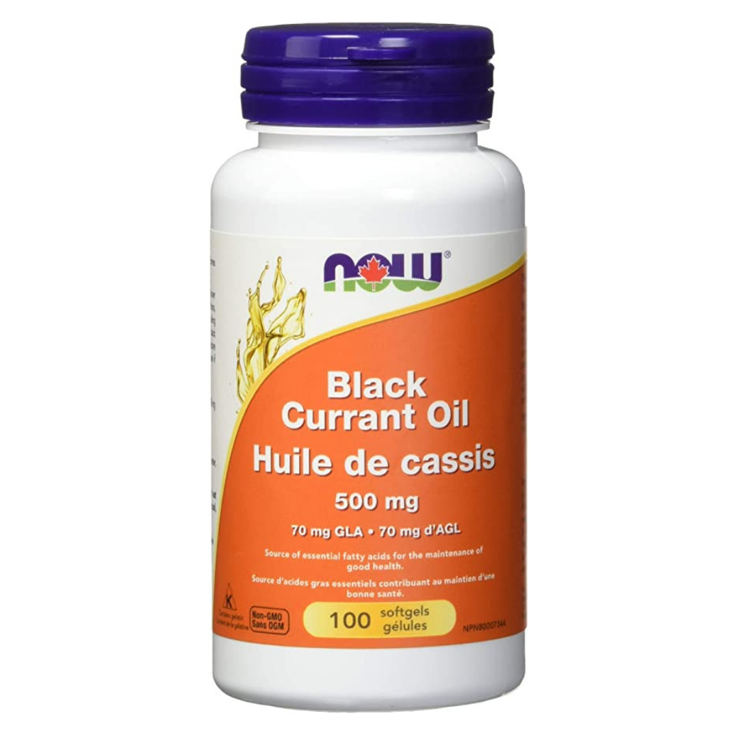 Now Black Currant Oil 500 mg 100 Softgels