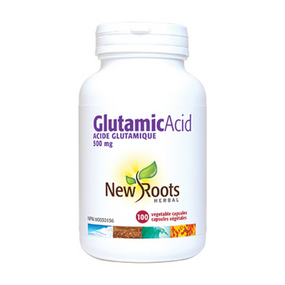 New Roots Herbal Glutamic Acid 500mg 100 Veg Capsules 12 Baskets Nutrition & Health Co. New Roots Herbal Glutamic Acid 500mg 100 Veg Capsules 12 Baskets Nutrition & Health Co.