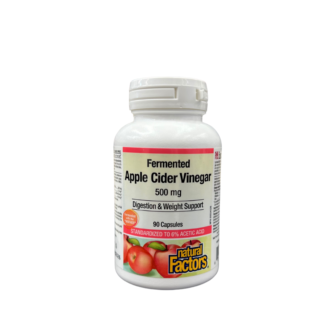 蘋果醋膠囊 500毫克 90粒 Natural Factors Apple Cider Vinegar 500mg 90 Capsules