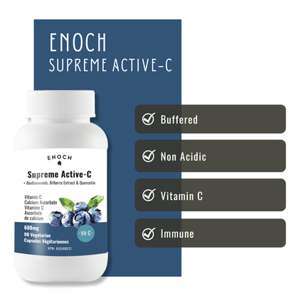 Enoch Supreme Active-C 酯化型維他命C素食膠囊 600毫克 90粒