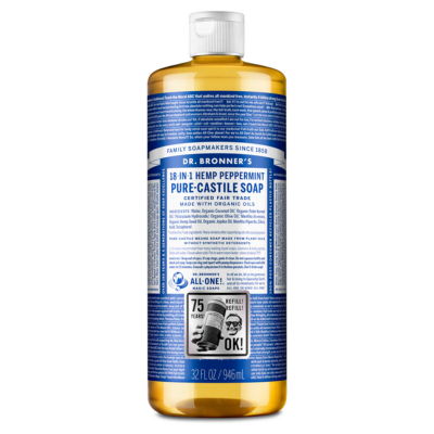 Dr. Bronner's Peppermint Pure-Castile Liquid Soap 946ml