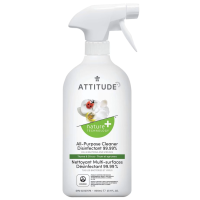Attitude Disinfectant 99.9% Thyme and Citrus 800ml