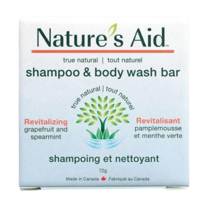 Nature's Aid 葡萄柚薄荷固體洗髮和沐浴二合一香皂