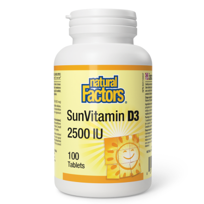 [50% OFF] Natural Factors Vitamin D3 2500IU 100 Tabs