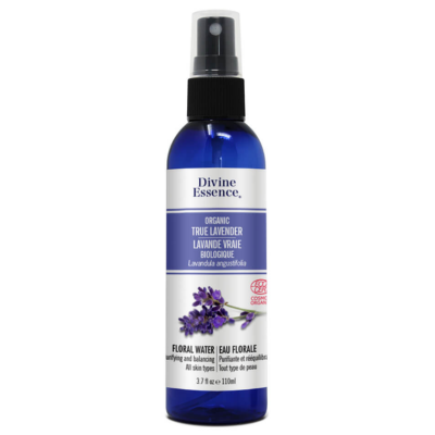 Divine Essence Organic True Lavender Floral Water 110ml