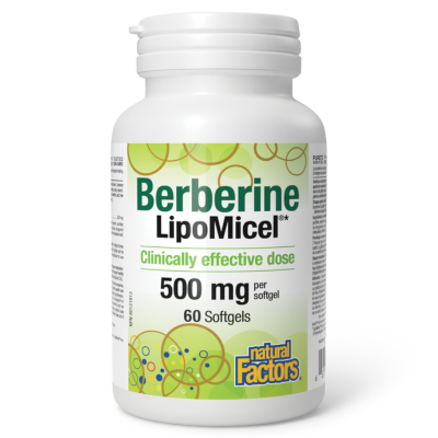 Natural Factors Berberine LipoMicel 60 Softgels