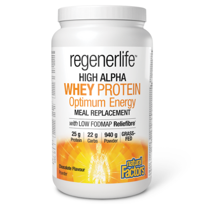 Natural Factors RegenerLife High Alpha Whey Protein Chocolate 940g