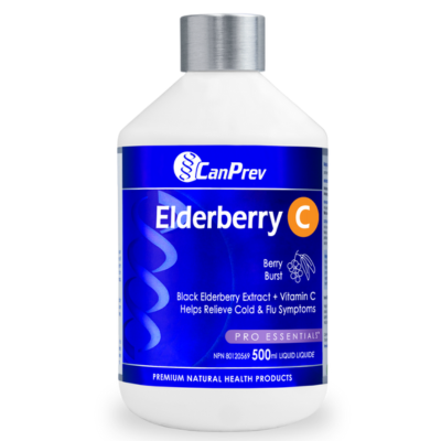 Canprev Elderberry C Liquid 500ml Berry Burst
