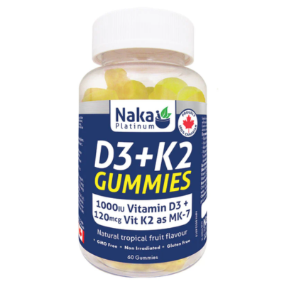 Naka D3 K2 Lemon 60 Gummies
