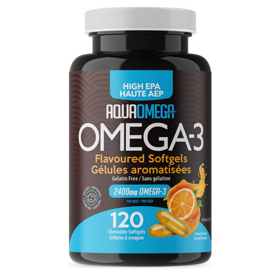 AQUAOMEGA 高 EPA OMEGA-3 香橙口味膠囊 120粒